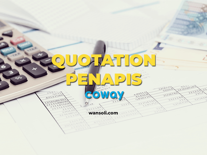 Quotation Penapis Coway